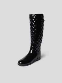 Gummistiefel in Stepp-Optik von Hunter Grau / Schwarz - 7