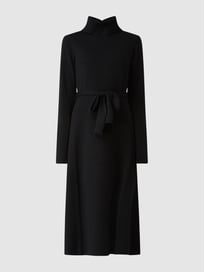 Strickkleid mit Rollkragen von Luisa Cerano Grau / Schwarz - 25