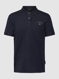 Poloshirt mit Stitching Modell 'elbas' von Napapijri Blau / Türkis - 32