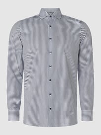 Slim fit zakelijk overhemd van twill van OLYMP Level Five Blauw / turquoise - 45