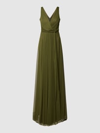Abendkleid mit Taillenband von TROYDEN COLLECTION Grün - 17