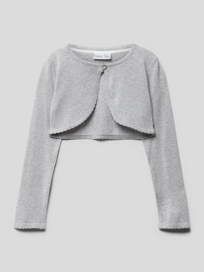 Bolero mit Effektgarn von Happy Girls Grau / Schwarz - 43