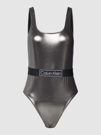 Badpak met labeldetail van Calvin Klein Underwear Grijs / zwart - 16