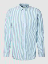 Vrijetijdsoverhemd met streepmotief, model 'relaxed stripe' van Tom Tailor Denim Blauw / turquoise - 2