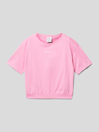 T-shirt met labelprint van CHAMPION Roze - 48