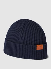 Beanie mit Label-Detail Modell 'FISHERMAN' von Gant Blau / Türkis - 20
