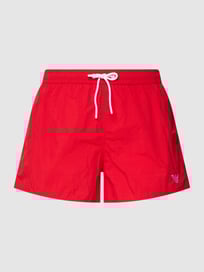 Zwembroek met labelstitching, model 'Basic' van Emporio Armani Rood - 37