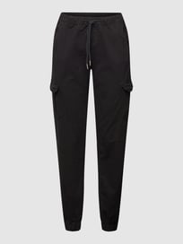 High Waist Cargohose mit Tunnelzug von URBAN CLASSICS Grau / Schwarz - 6