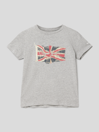 T-shirt met labelprint van Pepe Jeans Grijs / zwart - 31