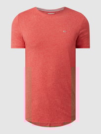 Slim Fit T-Shirt mit Logo-Stickerei Modell 'Jaspe' von Tommy Jeans Rot - 10