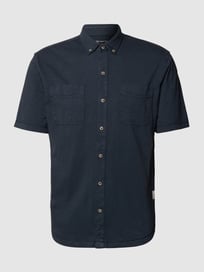 Vrijetijdsoverhemd met button-downkraag van Tom Tailor Blauw / turquoise - 48