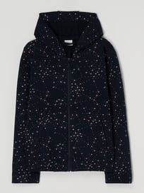Sweatjacke mit Allover-Muster  von s.Oliver RED LABEL Blau / Türkis - 16