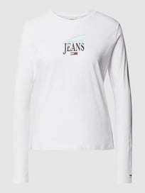 Longsleeve mit Label-Print von Tommy Jeans Weiß - 27