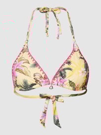 Bikinitop met all-over print, model 'NUCO LIMETROPIC' van Banana Moon Geel - 45