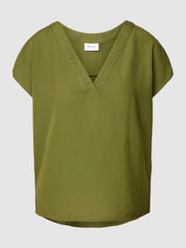 Blouse met V-hals, model 'PRISILLA' van Vila Groen - 24