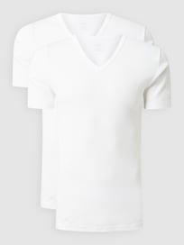 T-Shirt aus Baumwolle im 2er-Pack  von Jockey Weiß - 5