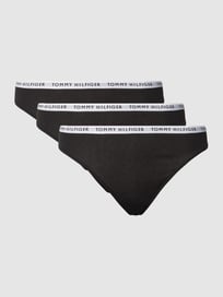String met stretch, set van 3 stuks van TOMMY HILFIGER Grijs / zwart - 3
