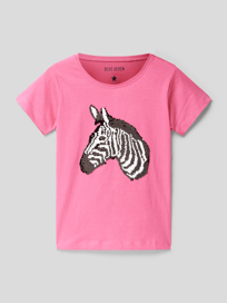 T-shirt met pailletten van Blue Seven Roze - 28