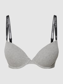 Beha met labeldetails, model 'PUSH UP PLUNGE' van Calvin Klein Jeans Grijs / zwart - 19