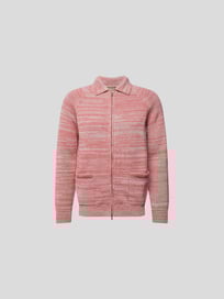 Strickjacke mit Umlegekragen von Lardini Rosa - 14