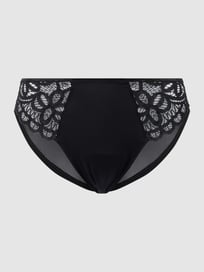 String mit Spitze  von Prima Donna Grau / Schwarz - 11