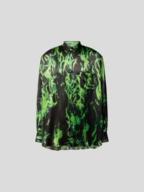 Freizeithemd mit Umlegekragen  von VETEMENTS Grau / Schwarz - 10
