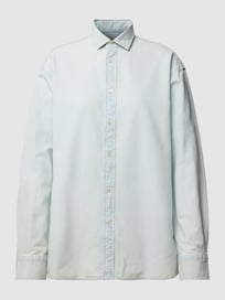 Jeansbluse mit Label-Stitching von Polo Ralph Lauren Blau / Türkis - 31
