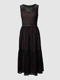 Cocktailkleid in Midilänge von Swing Grau / Schwarz - 48