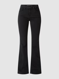 Flared high waist jeans met stretch, model 'Celia' van Garcia Grijs / zwart - 13