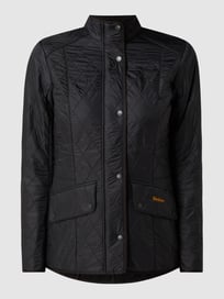 Gewatteerd jack met fleecevoering, model 'Cavalry' van Barbour Grijs / zwart - 40