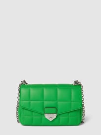 Handtas in doorgestikte look, model 'SOHO' van MICHAEL Michael Kors Groen - 11