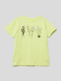 T-shirt met motiefprint van Name It Geel - 45