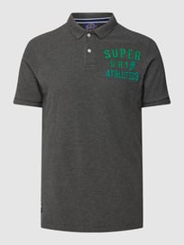 Poloshirt met labelstitching, model 'VINTAGE SUPERSTATE' van Superdry Grijs / zwart - 30