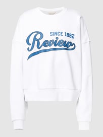 Oversized sweatshirt met ronde hals van REVIEW Wit - 44