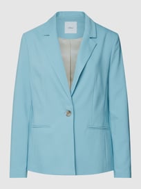 Blazer met reverskraag van s.Oliver BLACK LABEL Blauw / turquoise - 26