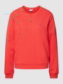 Sweatshirt mit Motiv-Stitching Modell 'Tess' von Saint Tropez Rot - 21