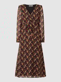 Midikleid in Wickel-Optik  von NA-KD Grau / Schwarz - 42