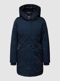 Daunenmantel mit Logo-Stitching Modell 'NYLON MIX DOWN HOODED' von Tommy Hilfiger Blau / Türkis - 7