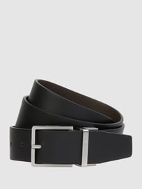 Wendegürtel aus Leder  von CK Calvin Klein Grau / Schwarz - 31