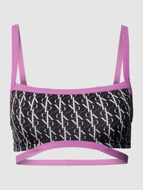 Bikinitop met all-over logo van Calvin Klein Underwear Grijs / zwart - 47