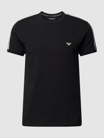 T-Shirt mit Label-Design von Emporio Armani Grau / Schwarz - 34