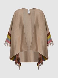 Poncho met gerecycled katoen  van Fraas Wit - 35