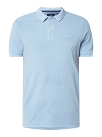 Katoenen poloshirt  van Superdry Blauw / turquoise - 36