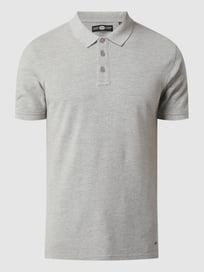 Poloshirt aus Piqué von Petrol Grau / Schwarz - 10