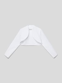 Bolero mit offener Front von Une Hautre Couture Weiß - 23