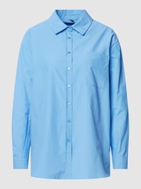 Hemdbluse mit Brusttasche von Soyaconcept Blau / Türkis - 11