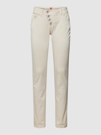 Hose mit Label-Details Modell 'MALIBU' von Buena Vista Grau / Schwarz - 18