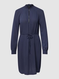 Knielanges Kleid mit Stehkragen von Jake*s Casual Blau / Türkis - 16