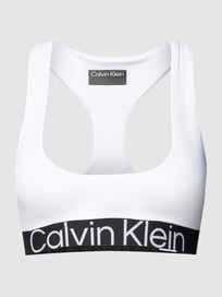 Bustier met racerback, model 'Medium Support Sport' van Calvin Klein Performance Wit - 6