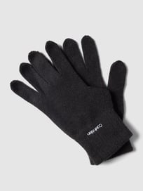 Handschoenen met labelstitching, model 'Organic' van CK Calvin Klein Grijs / zwart - 15